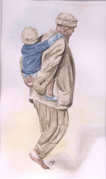 Enfant et son grand-père